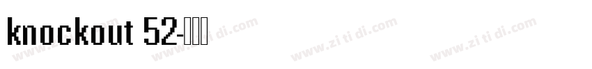 knockout 52字体转换